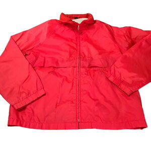 Pacific Trail Mens Jacket Red Size Large Windbreaker Zipper Long Sleeve
